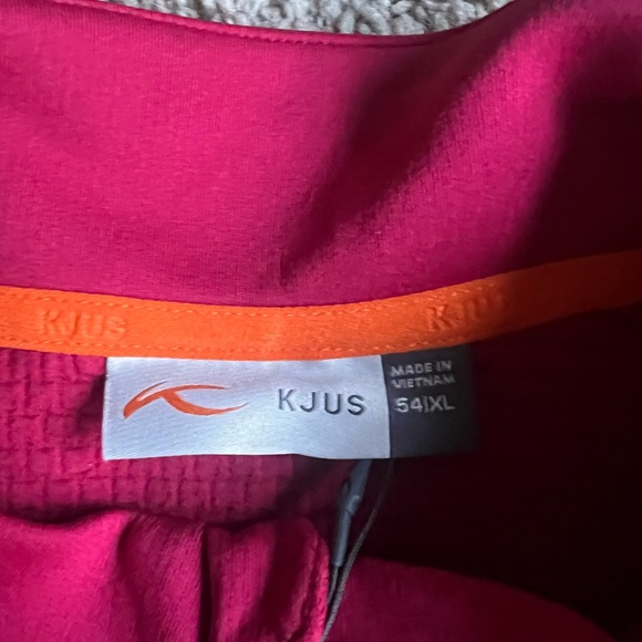 New KJUS Golf Pullover Q-Zip Shirt Spring Hill Golf Club Minnesota Red 54 XL - Picture 2 of 8